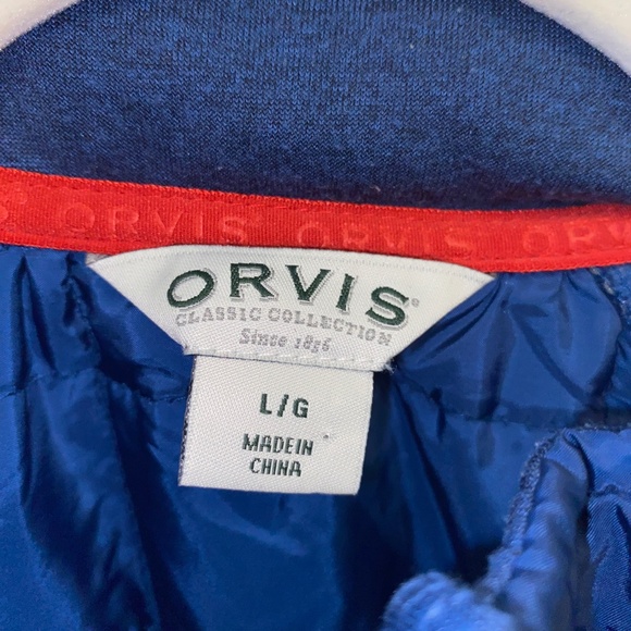 Orvis Blue Fleece and Nylon Jacket - Picture 2 of 4